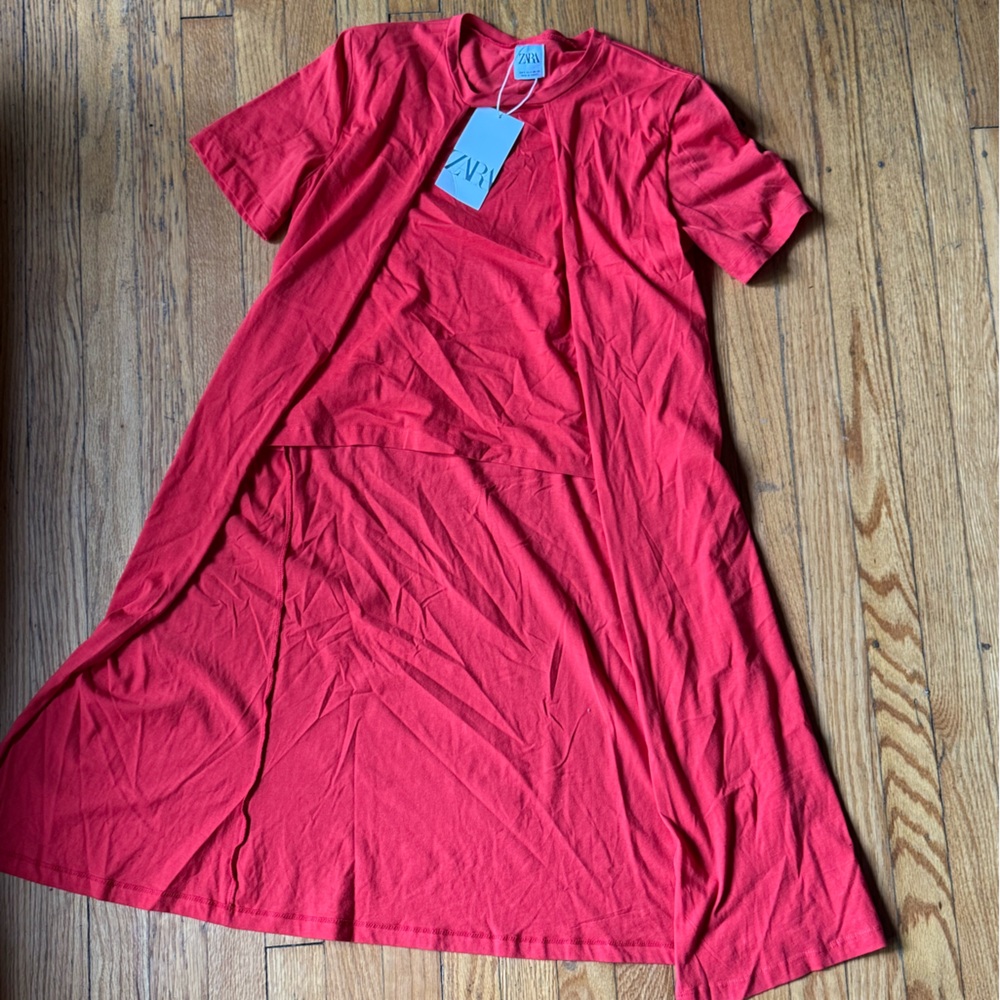 Zara Vibrant Red Top